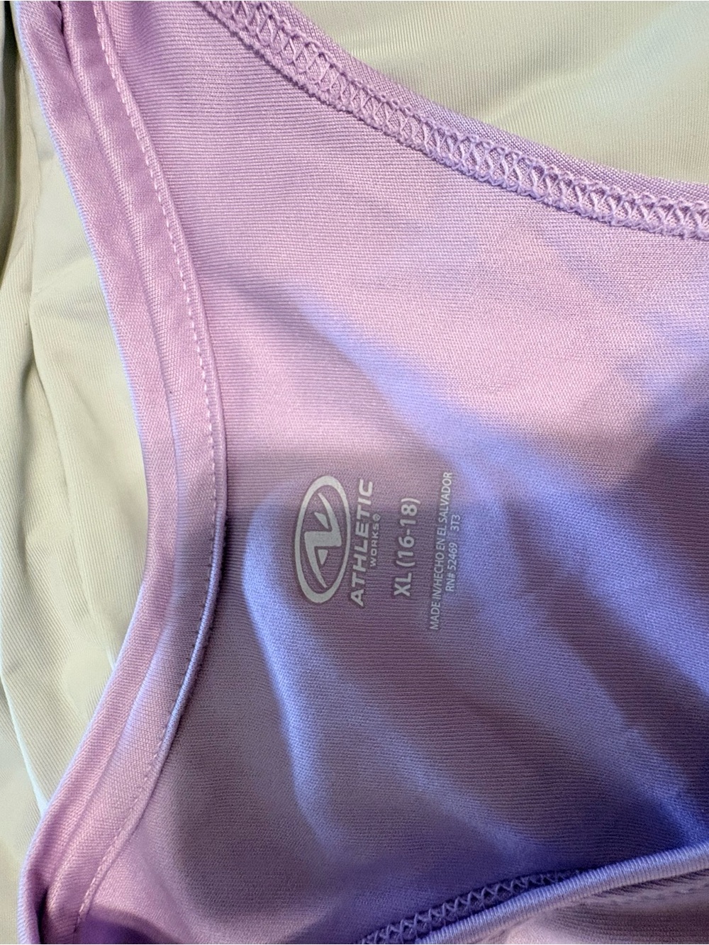 Athletic Works Soft Lilac Racerback Tank - Picture 2 of 2